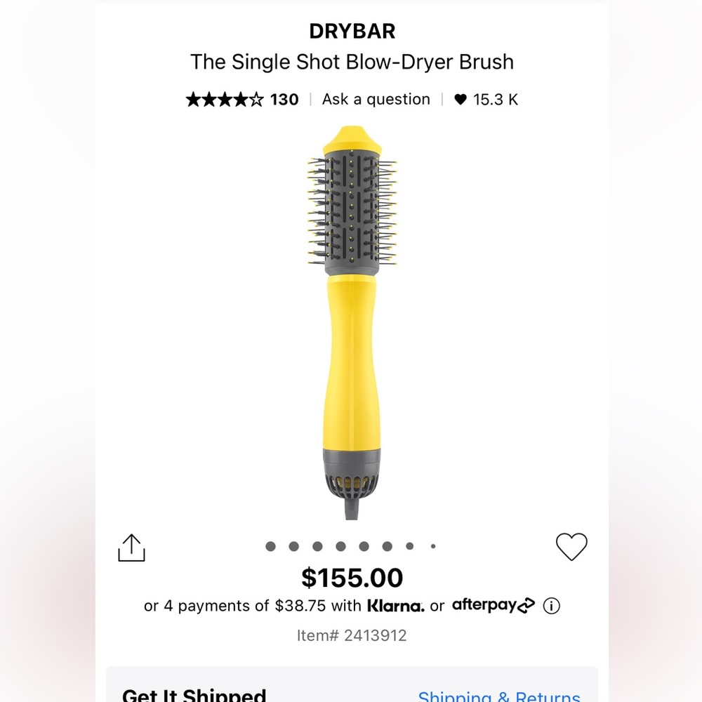 Drybar The Single Shot Blow-Dryer Brush